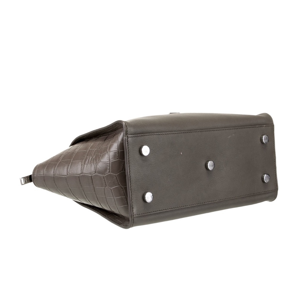 Saint Laurent Gray Leather Handbag - Picture 4 of 5